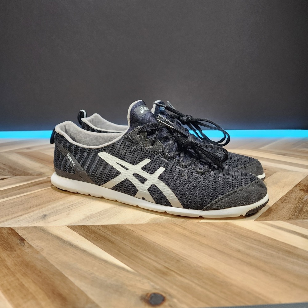 ASICS MetroLyte Womens 10 Black Mesh Lightweight Travel Walking Shoes Q651N